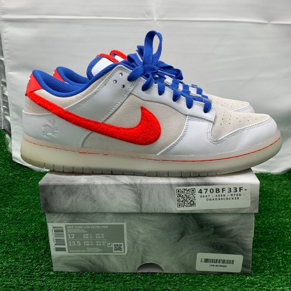 Nike Dunk Low PRM Year of the Rabbit 2023 Size 12 FD4203-161 White Zodiac OG BOX